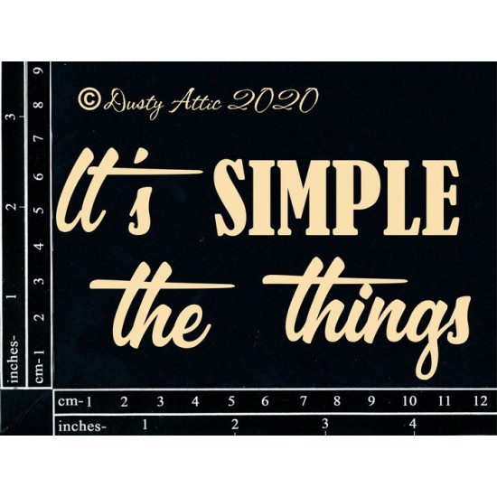 Dusty Attic - Chipboard «It’s The Simple...