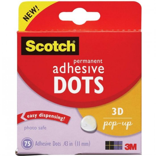 Glue Dots Scotch 3D pop-up  (11mm) rouleau de 75...