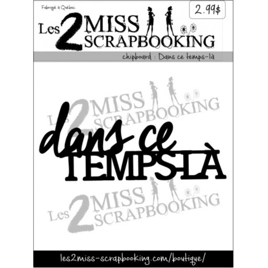 Les 2 Miss scrapbooking - Chipboard «Dans ce...