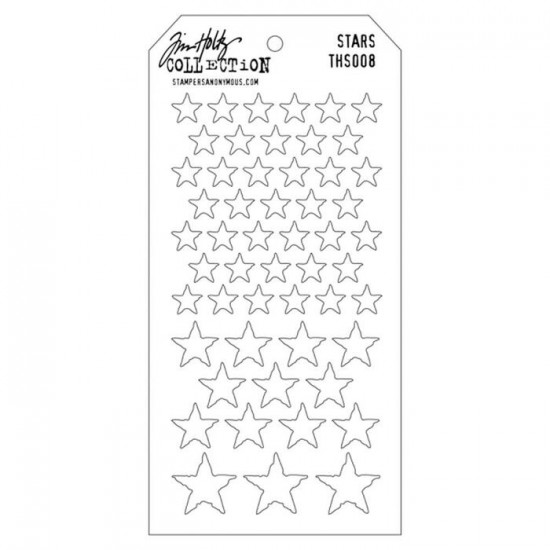 Tim Holtz - Layered Stencil «Stars» 4.125