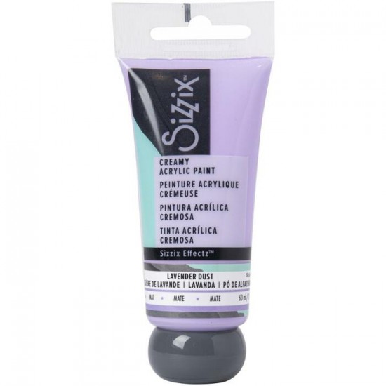 LIQUIDATION-Sizzix - Peinture acrylique «Effectz Creamy Matte» couleur «Lavender Dust» 60 ml (le prix indiqué est déjà à 50% de rabais)