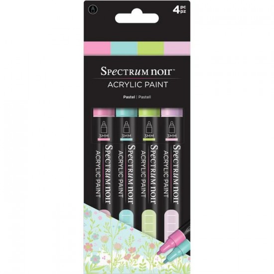 Crafter's Companion - Spectrum Noir marqueurs  «Peinture acrylique» couleurs «Pastel»     