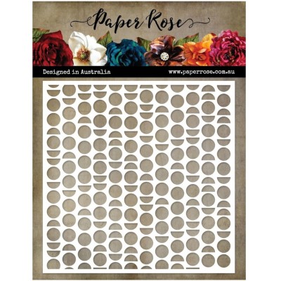 Paper Roses - Stencil «Half Circles» 6
