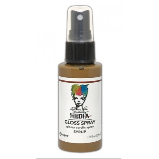 Dina Wakley -  «Acrylic Gloss Sprays» couleur «Syrup» 2 oz