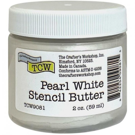 TCW - Stencil Butter couleur «Pearl White» 2 oz ...