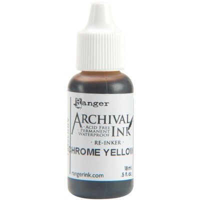Ranger- Archival pad Re-Inker couleur "Chrome Yellow"