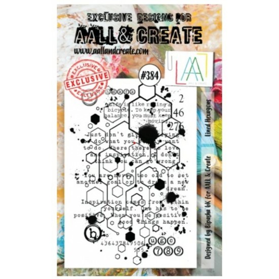 AALL & CREATE - Estampe set «Lined Hexagons»...