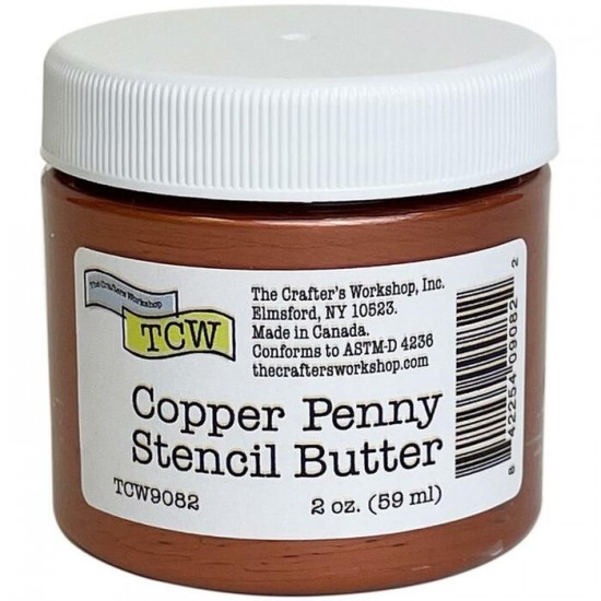 TCW - Stencil Butter couleur «Copper Penny» 2 oz...