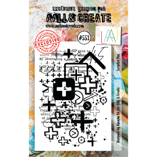 AALL & CREATE - Estampe «Scripted Plus»  #553