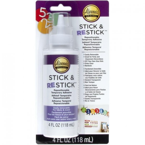 Aleene's - Colle Stick & ReStick 118ml