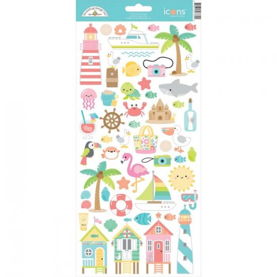 Doodlebug - Autocollants collection «Seaside...