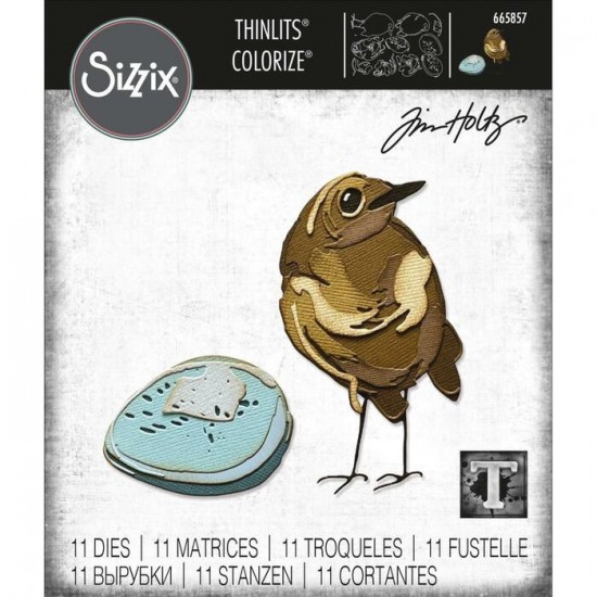 Sizzix - Thinlits Dies de Tim Holtz «Bird & Egg...
