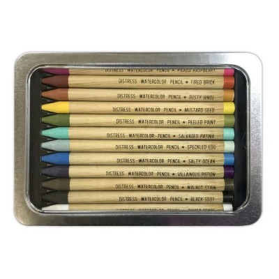 Distress - Crayons soluble à l'eau "Watercolor Pencil Set 1" 12pcs