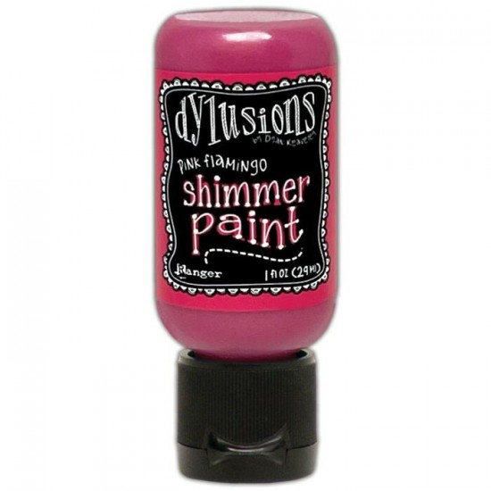 Dylusions - Shimmer Paint  «Pink Flamingo» 1oz