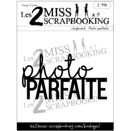 Les 2 Miss scrapbooking - Chipboard «Photo...