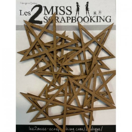 Les 2 Miss scrapbooking - Chipboard «Kit étoiles...