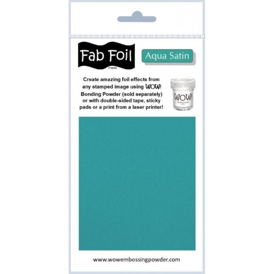 Wow-Fab Foils transfert sheets couleur «Aqua...