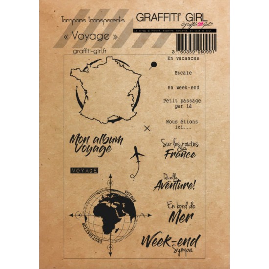 Graffiti Girl - Ensemble Estampes «Voyage» 16...