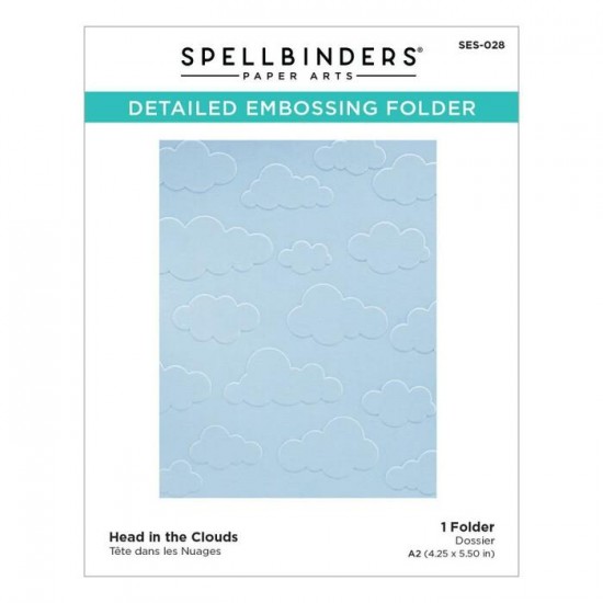 Spellbinders - Plaques à embosser 3D  «Head In The Clouds»