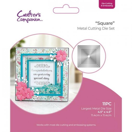 Crafter's Companion - Dies modèle  « Nesting Squares» 11 pcs