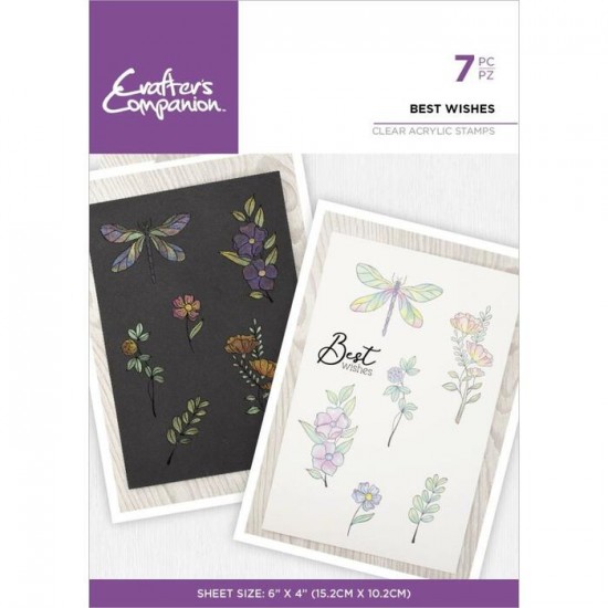 Crafter's Companion- Estampes «Best Wishes» 7...