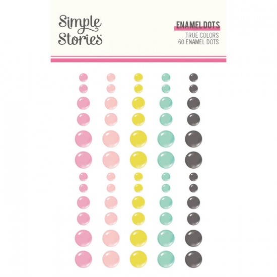 Simple Stories - Enamel dots «True Colors» 60/...