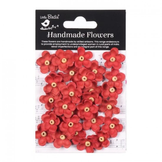 Little Birdie -  Beaded Paper FLowers «Cardinal...