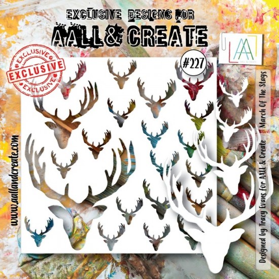 AALL & CREATE - Stencil «March Of The Stags»...