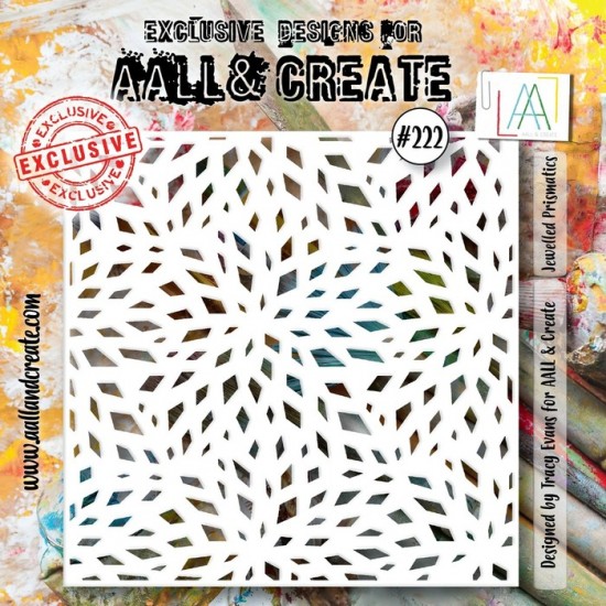 AALL & CREATE - Stencil «Jewelled Prismatics»...