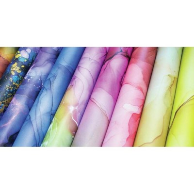 Craft Consortium - «Ink Drops - Midnight» paquet de papier  12" X 12"