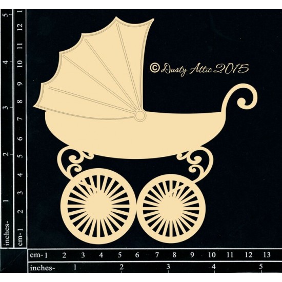  Dusty Attic - Chipboard  «Vintage Pram»