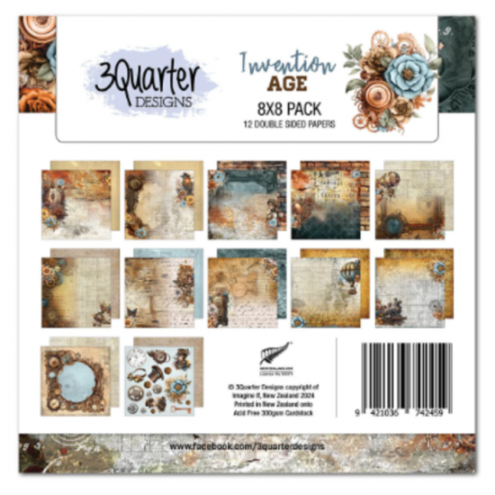 3Quarter Designs - bloc de papier collection...