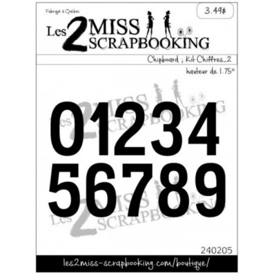  Les 2 Miss scrapbooking - Chipboard «Kit...