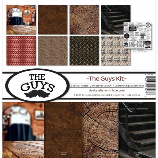 Reminisce - Ensemble de papier «The Guys Kit»...