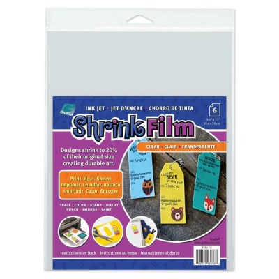 Grafix - Papier Shrink Prink «Transparent/Clear»...
