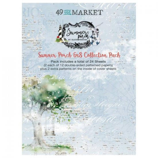 49 & Market - bloc de papier collection  «Summer Porch» 6 X 8" 24 feuilles