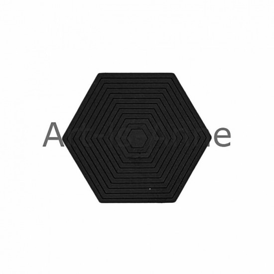 Art-Is-Anne - Chipboard «Multi hexagone-4»NOIR