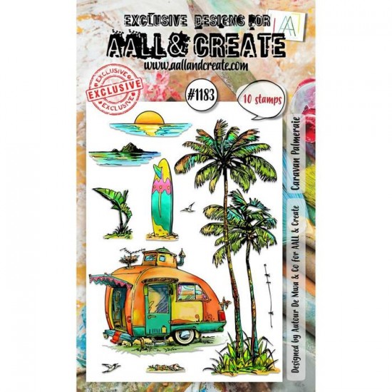 AALL & CREATE - Estampe set «Caravan Palmeraie»...