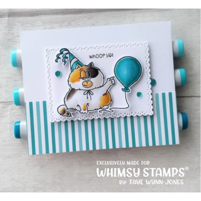 Whimsy Stamps- Estampe «Cat Me-Wow Birthday» 11 estampes