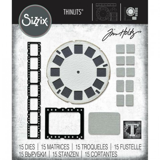  Sizzix - Thinlits Dies de Tim Holtz «Vault Picture Show» 15 pcs