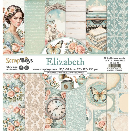 ScrapBoys - Ensemble de papier «Elizabeth»...