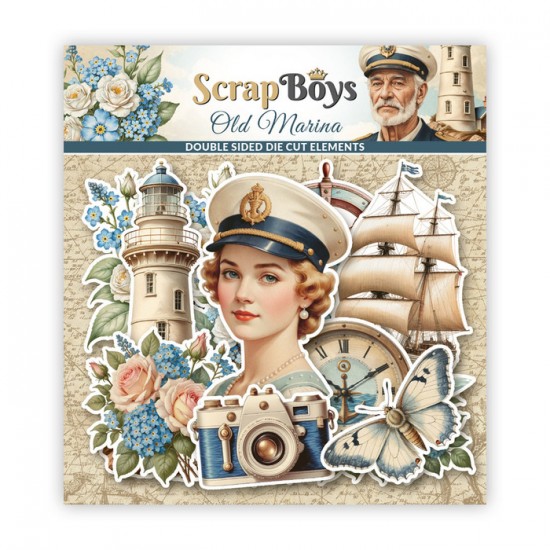 ScrapBoys -  Éphéméras «Old Marina» 42 pcs   ...