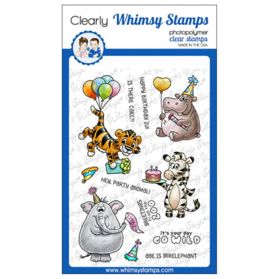 Whimsy Stamps- Estampe «Jungle Birthday» 11...