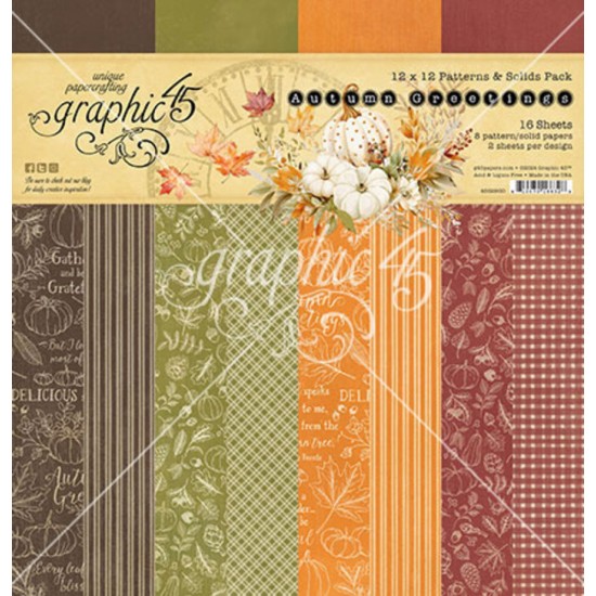 Graphic 45 - «Autumn Greetings» Patterns and...