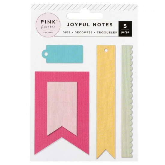 Pink Paislee - Dies «Joyful Notes»  5 pièces