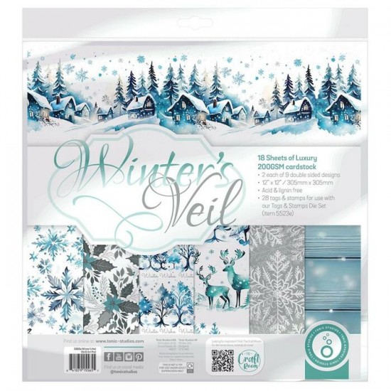 Tonic - bloc de papier collection «Winter Veil»...