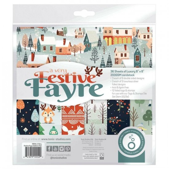 Tonic - bloc de papier collection «A Very Festive...