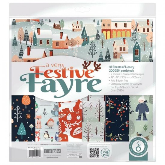 Tonic - bloc de papier collection «A Very Festive...