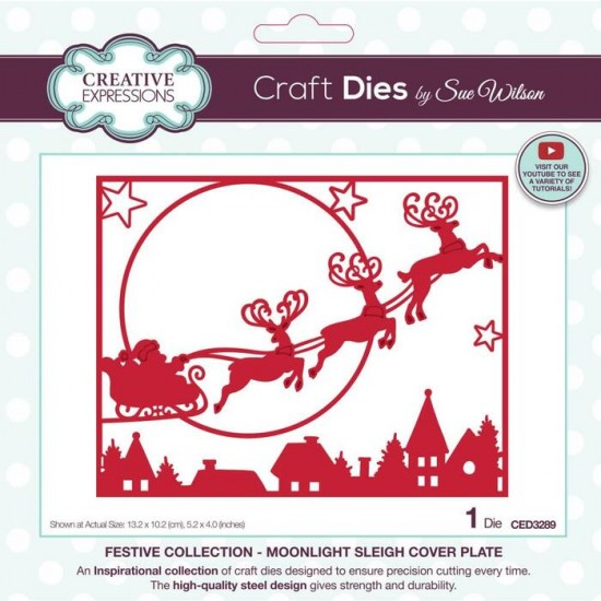 Creative Expressions - Die «Moonlight sleigh cover plate» 1 pcs