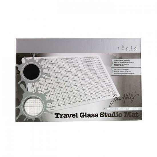  Tim Holtz  - Tapis «Travel Glass Studio Mat» 15.75"X10.25" 